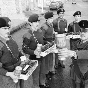 Army Cadets selling Poppies ahead of Remembrance Day, Teesside, November 1976 Army Cadets selling Poppies ahead of Remembrance Day, Teesside, November 1976