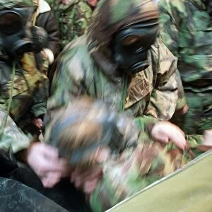Army medics training for Gulf War January 1991