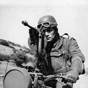 Army motor cycle training. Circa 1940