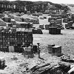 Army supply depot near Anzio beachhead. 2nd June 1944