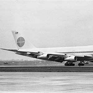 The arrival of the first Boeing 747 Jumbo Jet at Heathrow Airport