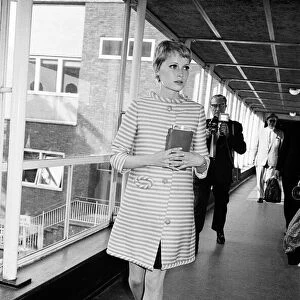 Arrivals at Heathrow Airport from Berlin. Actress Mia Farrow. 11th May 1967