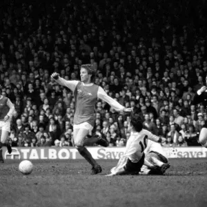 Arsenal 2 v. Bolton Wanderers 0. Division 1 football. February 1980 LF01-29-051 Arsenal 2 v. Bolton Wanderers 0. Division 1 football. February 1980 LF01-29-051