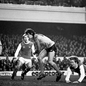 Arsenal 2 v. Derby County 0. Division 1 football January 1980 LF01-05-013