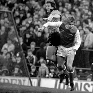 Arsenal 2 v. Derby County 0. Division 1 football January 1980 LF01-05