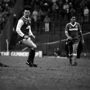 Arsenal 2 v. Luton 1. Division One Football. February 1986 LF18-03-067 Arsenal 2 v. Luton 1. Division One Football. February 1986 LF18-03-067