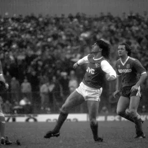 Arsenal 2 v. Luton 1. Division One Football. February 1986 LF18-03-056 Arsenal 2 v. Luton 1. Division One Football. February 1986 LF18-03-056
