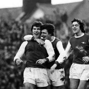 Arsenal 3-1 Coventry City, FA Cup match at Highbury, Saturday 29th January 1977