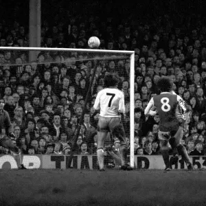Arsenal 3 v. Aston Villa 1. Division 1 football. February 1980 LF01-20-066