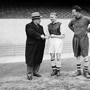 Arsenal Football Club Manager, George Allison and centre half, Herbie Roberts