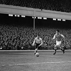 Arsenal v Cardiff City Action including Trevor Ford 11th November 1950