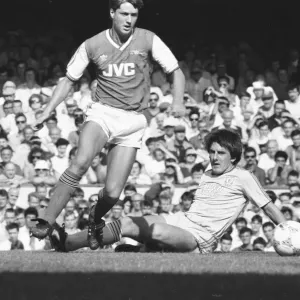 Arsenal v Liverpool Division One Football 15th August 1987 Peter Beardsley loses