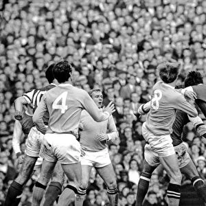 Arsenal v. Manchester City. Action from the match. December 1969 Z11615-009