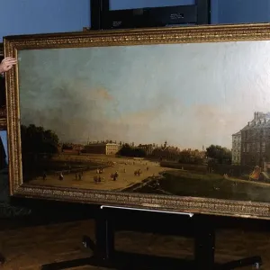 Canaletto Print: Andrew Lloyd Webber Inspecting Old Horse Guards Parade