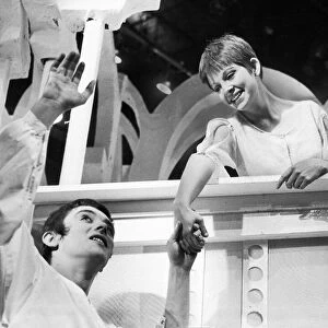 Arthur Corlan as Romeo and Anna Calder- Marshall as Juliet in the balcony scene of