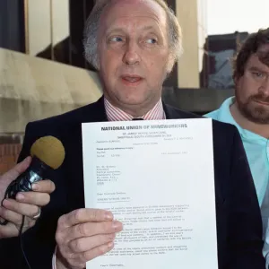 Arthur Scargill, President of the National Union of Mineworkers. 20th July 1990