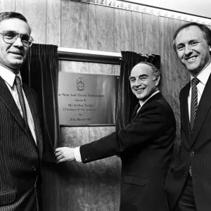 Arthur Taylor Unveils ENT Dept Plaque Print, 26th March 1987 Arthur Taylor Unveils ENT Dept Plaque Print, 26th March 1987