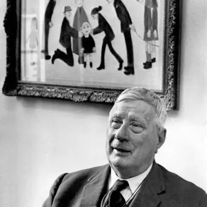 L.S. Lowry Print at the Stone Gallery Newcastle Upon Tyne 1965 L.S. Lowry Print at the Stone Gallery Newcastle Upon Tyne 1965
