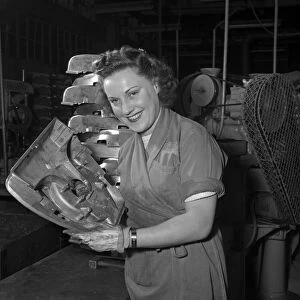Assemble worker on the production line at the Hoover Factory in Perivale 20th March 1953