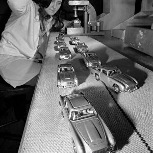 Aston Martins toy cars being produced at Corgis Swansea factory
