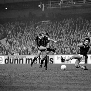 Aston Villa 1 v. Manchester City 0. Division One Football. January 1981 MF01-17-040