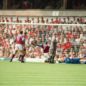 Aston Villa 3 -1 Manchester United Premiership match held at Villa Park. 19th August 1995