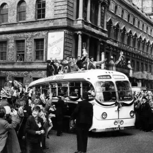 Aston Villa FC Victory Parade 1957 FA Cup Print