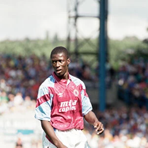 Aston Villa footballer Paul Mortimer in action during the league match against Sheffield