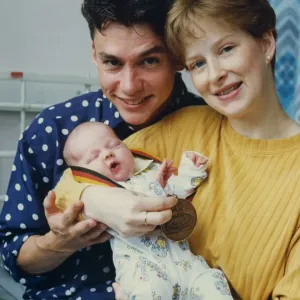 Athlete Jonathan Edwards Jonathan Edwards with wife Alison after the birth Athlete Jonathan Edwards Jonathan Edwards with wife Alison after the birth