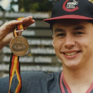 Athlete Jonathan Edwards A smiling Jonathan Edwards shows his off World Athlete Jonathan Edwards A smiling Jonathan Edwards shows his off World