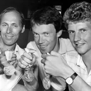 Athlete Steve Cram Mike McLeod, Charlie Spedding Athlete Steve Cram Mike McLeod, Charlie Spedding