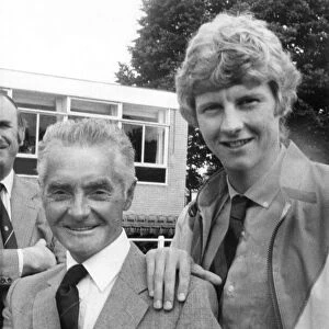 Athlete Steve Cram Steve Cram with his coach Jimmy Hedley 16 August 1983