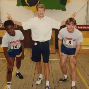 Steve Cram at the National Garden Festival Print 1990
