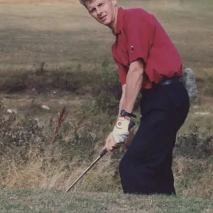 Steve Cram Golf Print, Whitburn 22 August 1990
