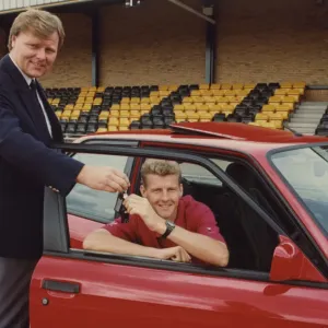 Athlete Steve Cram Steve Cram takes delivery of a new BMW from Mill Garages Athlete Steve Cram Steve Cram takes delivery of a new BMW from Mill Garages