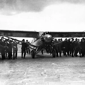 Atlantic Fliers at Croydon. October 1930 P003984