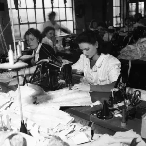 1949 Print: Au Fait Girdle at Spirella Corset Factory 1949 Print: Au Fait Girdle at Spirella Corset Factory