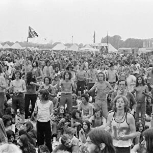 The audience enjoy The Reading Festival Saturday August 12th 1972
