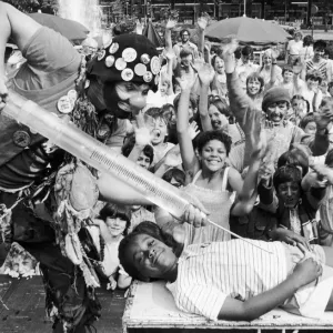 Coventry 1983: Palfi the Clown in Action Print