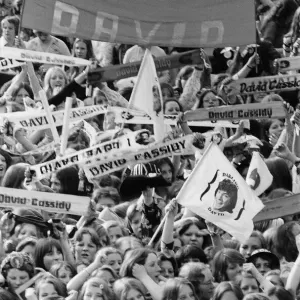 Audience scenes of hysteria at The David Cassidy in concert at White City Stadium Audience scenes of hysteria at The David Cassidy in concert at White City Stadium