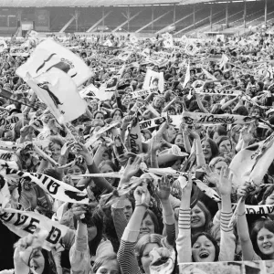 Audience scenes of hysteria at The David Cassidy in concert at White City Stadium Audience scenes of hysteria at The David Cassidy in concert at White City Stadium