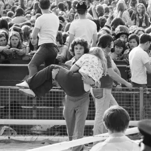 Audience scenes of hysteria at The David Cassidy in concert at White City Stadium Audience scenes of hysteria at The David Cassidy in concert at White City Stadium