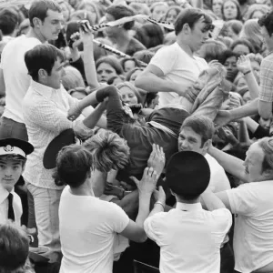 Audience scenes of hysteria at The David Cassidy in concert at White City Stadium Audience scenes of hysteria at The David Cassidy in concert at White City Stadium