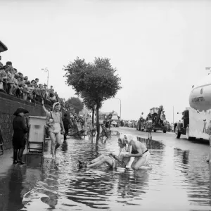 August Bank holiday weekend at Southend, Essex. 27th August 1955