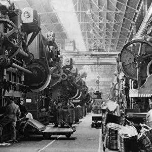 The Austin Motor pressing plant at the Longbridge Works. Circa 1929