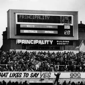 1984 Australia vs Wales Print - Cardiff Arms Park, 24th November 1984 Australia vs Wales Print - Cardiff Arms Park, 24th November