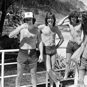 Australian rock group AC / DC takes time to relax at Ipanema beach in Rio De Janeiro