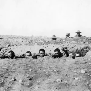 Australians in Trench Training in Egypt Print, 1915