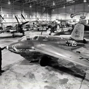 RAF St Athan Aviation Print - Messerschmitt ME 163B Komet RAF St Athan Aviation Print - Messerschmitt ME 163B Komet