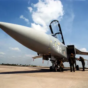 Aviation - RAF St Athan - A Royal Airforce Tornado F3 fighter aircraft at St Athan - 22nd Aviation - RAF St Athan - A Royal Airforce Tornado F3 fighter aircraft at St Athan - 22nd